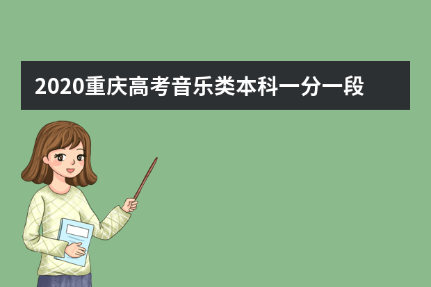 2020重庆高考音乐类本科一分一段表 成绩排名及考生人数统计